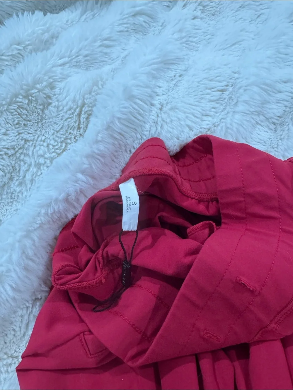 NVGTN Red Jogger Pants with White Drawstring-